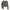 Caduceus over VENI, VIDI, BILLED printed tonal on a Military Green cropped fleece hoodie