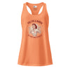 Yes I'm a Nurse, But I Don't Want to Look at It women's racerback tank top in light orange, front view