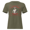 Yes I'm a Nurse, But I Don't Want to Look at It women's relaxed t-shirt in military green, front view